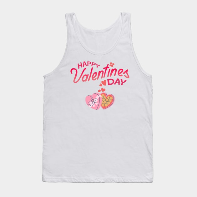 Happy Valentines Day - Sweets! Tank Top by Trendy-Now